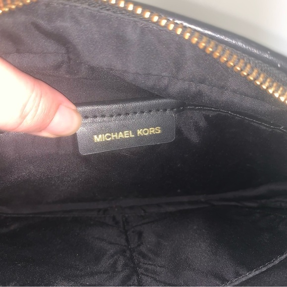 Michael Kors Black and Gold Camo Crossbody Bag - Picture 3 of 13
